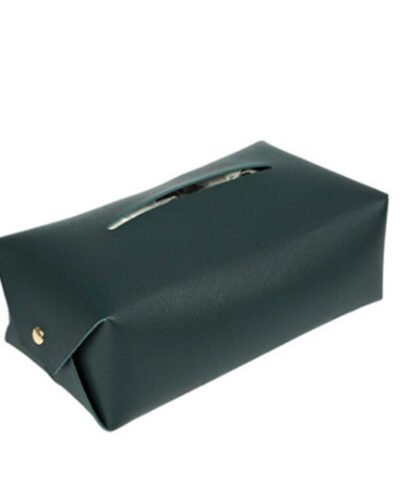 Boîte à mouchoirs en cuir design, idéale pour bureau, salon et voiture