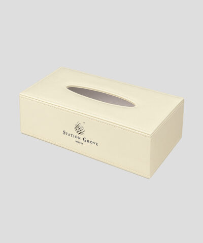 Boîte à mouchoirs chic et fonctionnelle pour traiteurs et entreprises, boite à mouchoirs personnalisée pour traiteur.