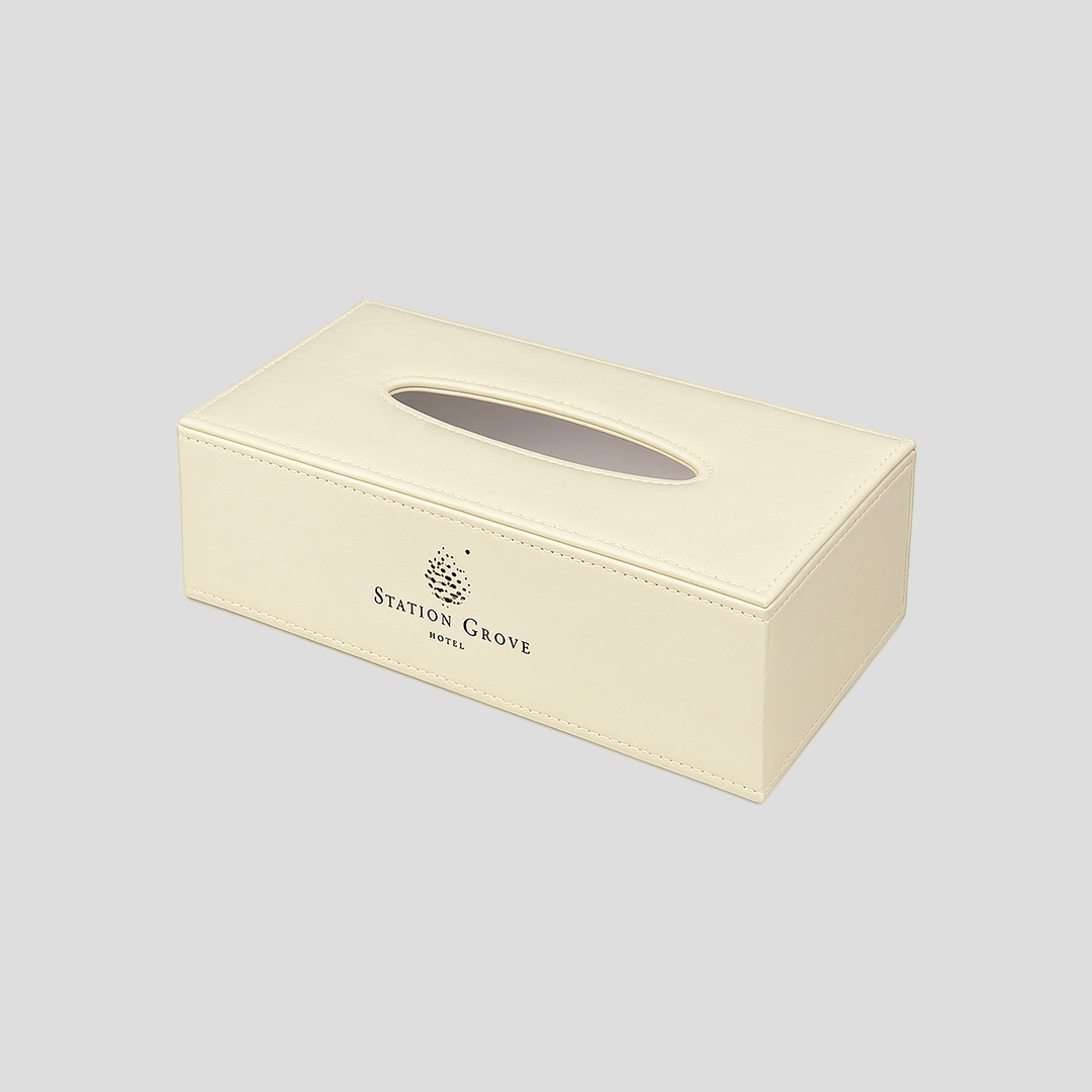 Boîte à mouchoirs chic et fonctionnelle pour traiteurs et entreprises, boite à mouchoirs personnalisée pour traiteur.