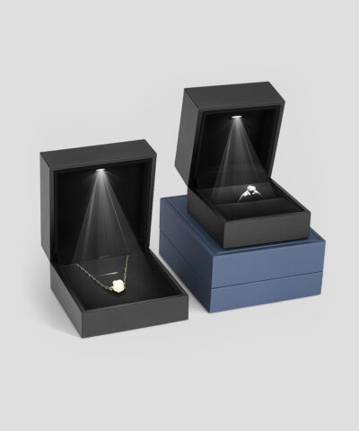Coffret bague de mariage femme en diamant avec boîte alliance mariage chic, Coffret luxe pour bague de mariage diamant femme et homme