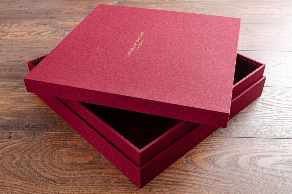 Boîte en carton avec couvercle personnalisable pour rangement et emballage