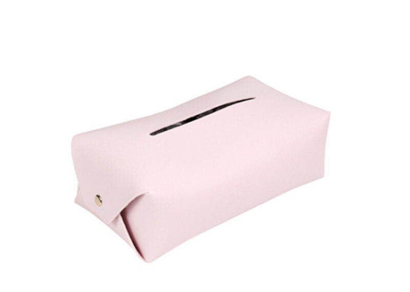 Boîte à mouchoirs en cuir haut de gamme pour décoration moderne