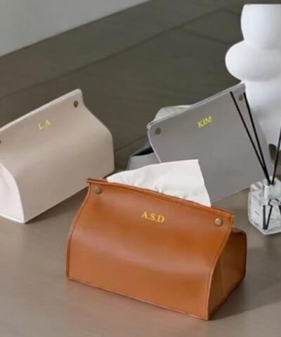 Fournisseur Boîtes Mouchoirs Boîte mouchoirs personnalisable logo entreprise | Fourniture de bureau personnalisée cuir pour professionnels