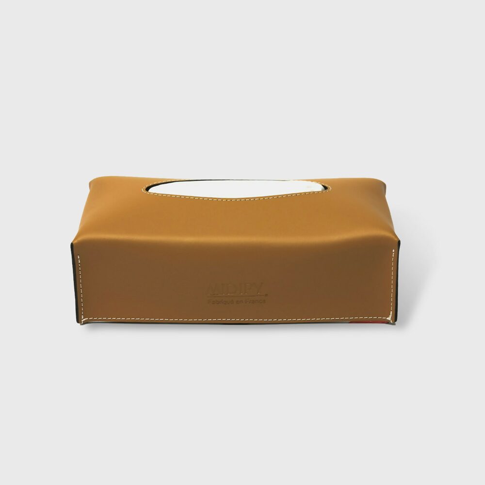 Boite pour mouchoir Coffret mouchoir luxe en cuir haut de gamme, accessoire élégant pour maison ou restaurant