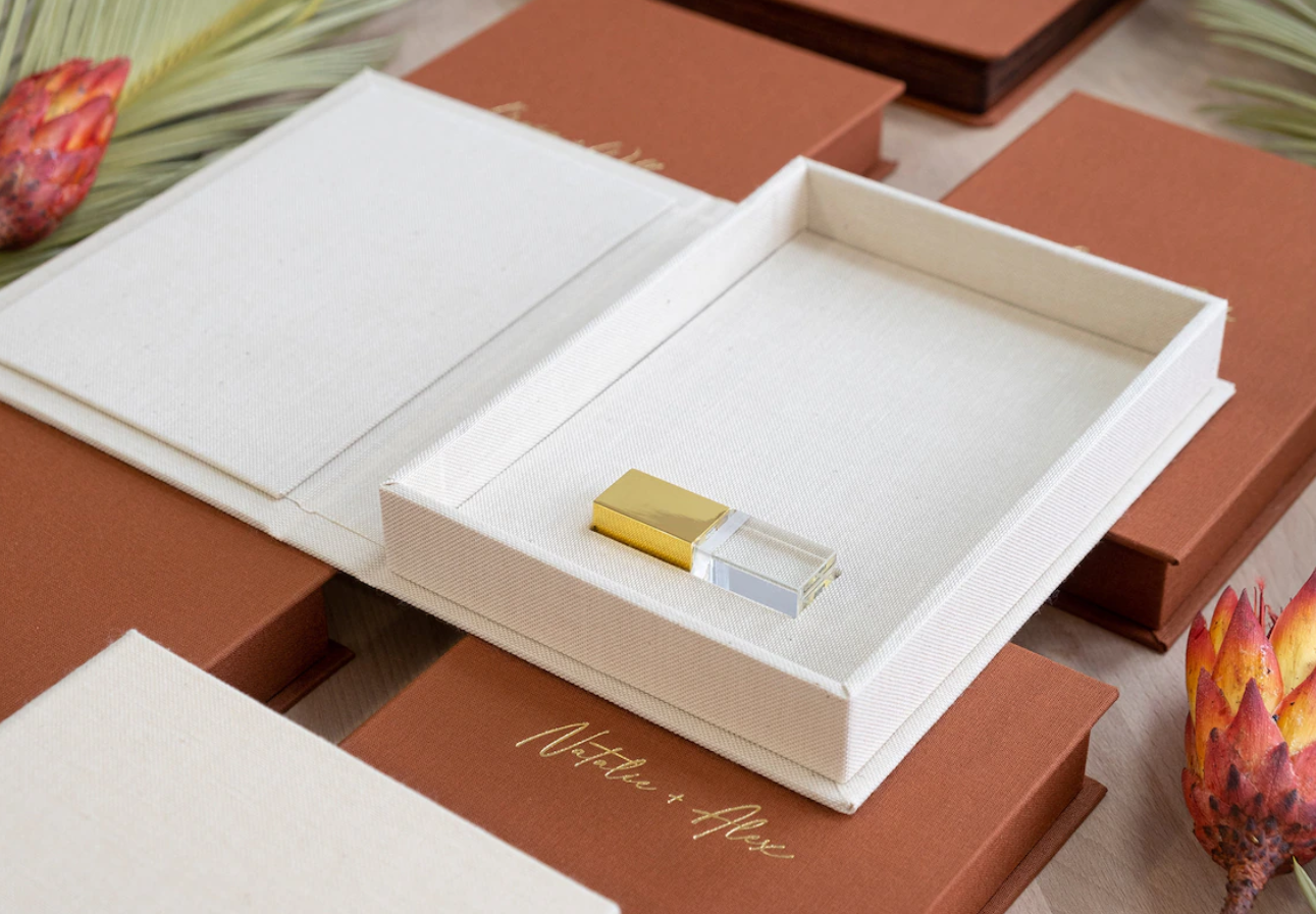 Boîte souvenir personnalisée B2B pour entreprises, échantillon coffret USB