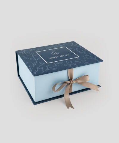 Coffret cadeau cosmétique de luxe, Boîte cosmétique chic pour coffrets cadeaux de beauté, incluant des soins bio, maquillage naturel et produits de beauté haut de gamme.