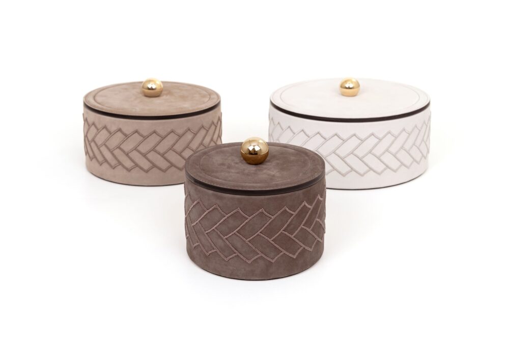 boite cylindrique Coffret élégant et hermétique pour cadeaux ou chocolats