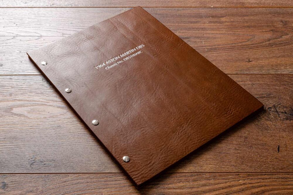 Menu en cuir personnalisé pour restaurants et hôtels de luxe
