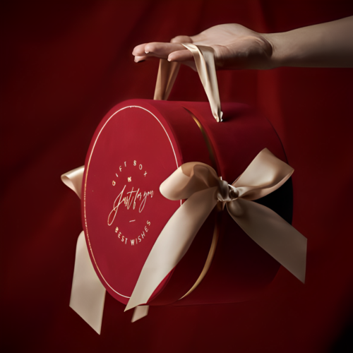 coffret boite cadeau personalmoée Coffret cadeau élégant pour les fêtes, avec nœud décoratif. Coffret cadeau surprise, prêt à être rempli de trésors pour une occasion spéciale.
