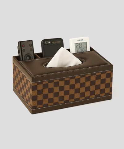 Boîte Mouchoirs personnalisé Rangement Compact & Élégant | Qualité Premium Distributeur de mouchoirs en similicuir pour la maison et le bureau, accessoire design pour une organisation parfaite.