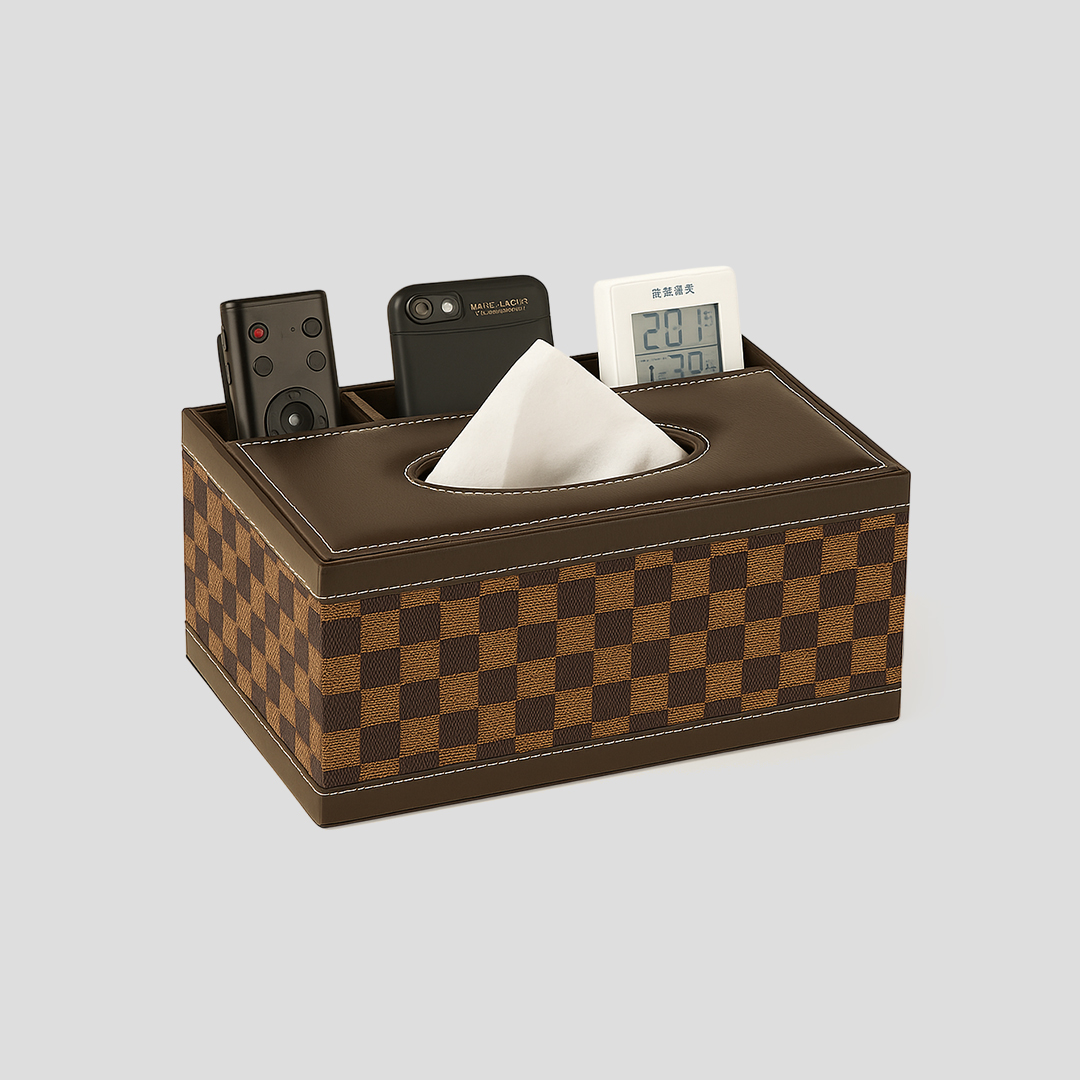 Boîte Mouchoirs personnalisé Rangement Compact & Élégant | Qualité Premium Distributeur de mouchoirs en similicuir pour la maison et le bureau, accessoire design pour une organisation parfaite.