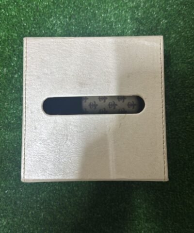 Boîte à mouchoirs design rectangulaire avec couture apparente