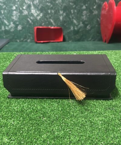 Boîte à Mouchoirs en simili Cuir avec Pompon Décoratif avec pompon décoratif