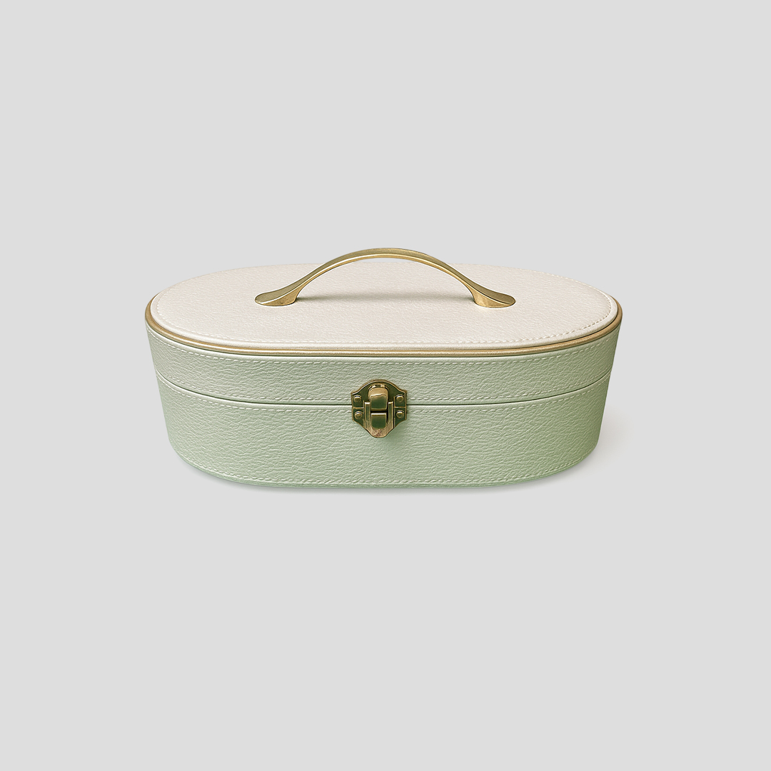 Boite cadeau ovale à personnaliser vintage